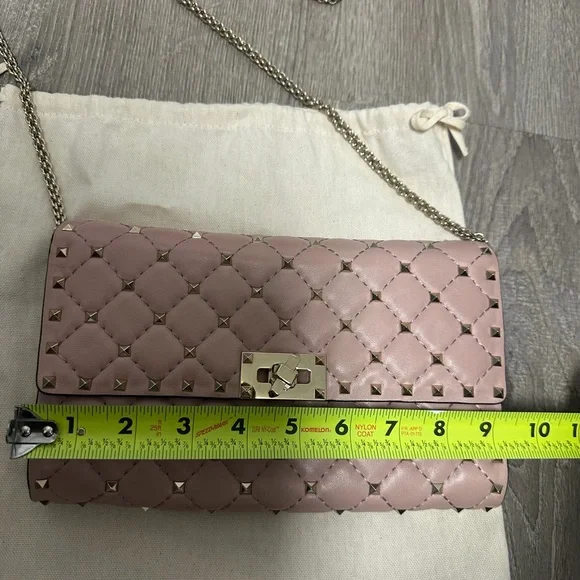 Valentino Neutral Rockstud Spike Shoulder Bag - Picture 6 of 6